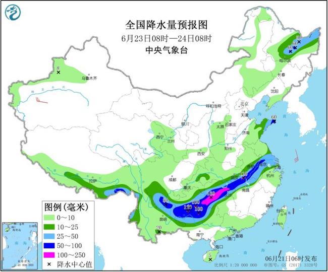 天气|长江中下游等地有强降雨 华北江南等地有高温天气