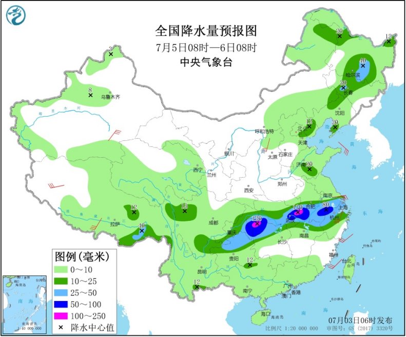 天气|西南地区至长江中下游等地将有新一轮强降雨华北东北地区等地多对流性天气