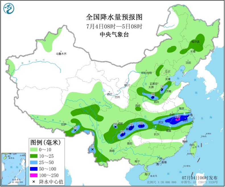 天气|西南地区东部至长江中下游等地有新一轮强降雨，华北东北地区等地多对流性天气