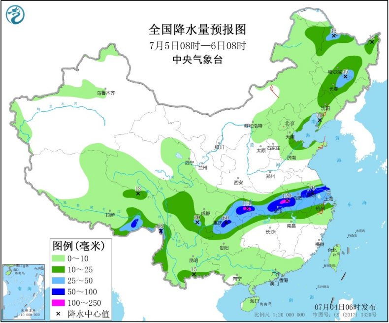 天气|西南地区东部至长江中下游等地有新一轮强降雨，华北东北地区等地多对流性天气