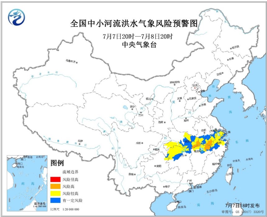 湖南暴雨|未来24小时长江中下游等地雨势强劲，暴雨预警升级为橙色