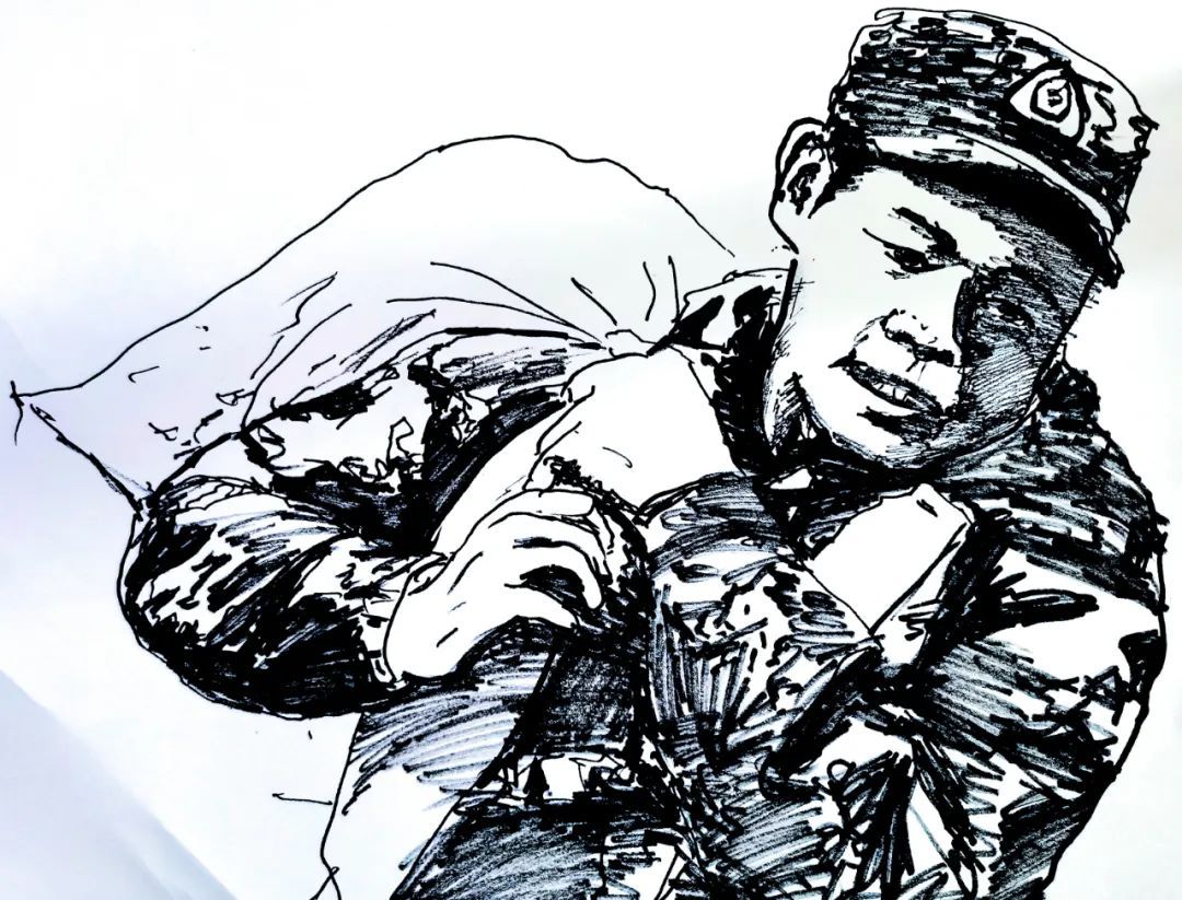 武警|感人画作，献给一线抗洪勇士