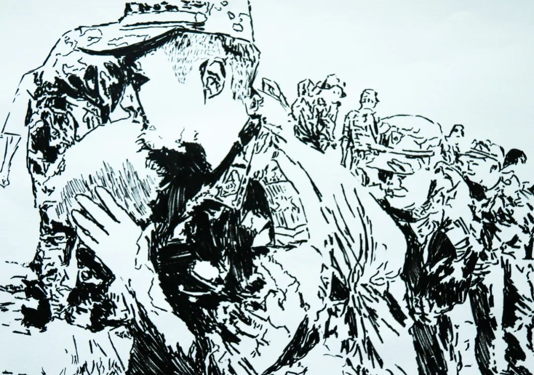 武警|感人画作，献给一线抗洪勇士