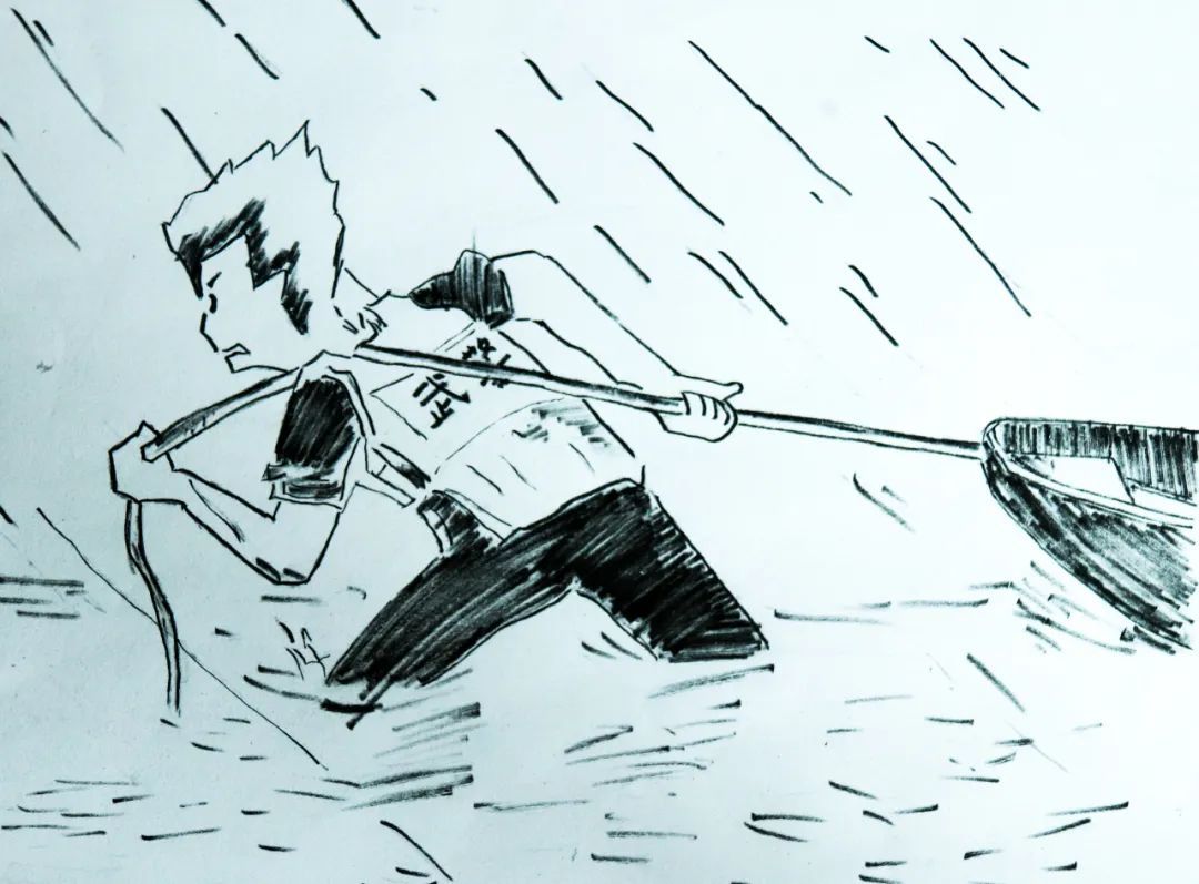 武警|感人画作，献给一线抗洪勇士