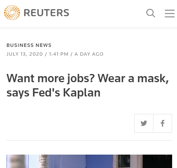 cpi|北美观察丨口罩何以竟成美国经济复苏之钥？