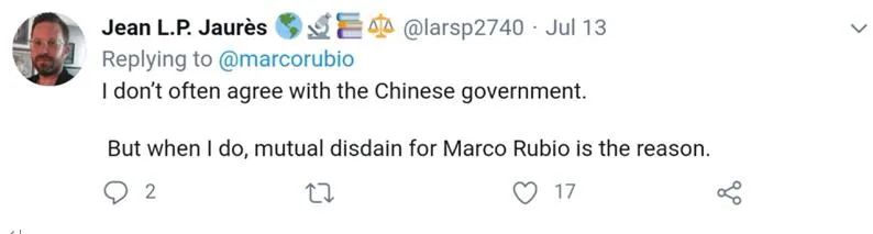 国际|中国制裁这俩美国政客，美国网民反应太逗了！