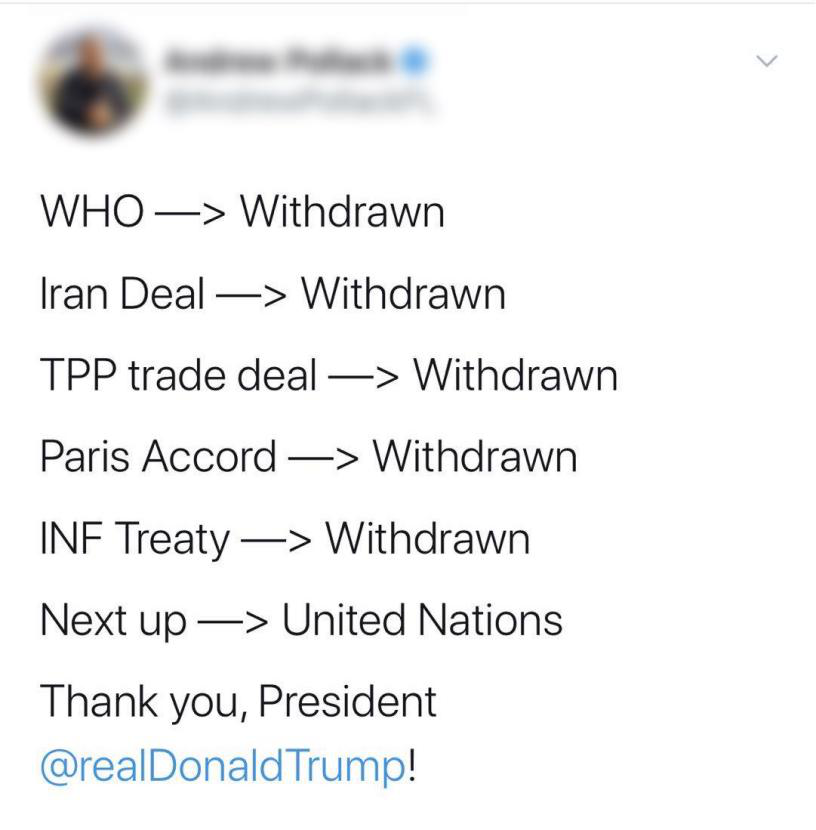 共青团中央|速看！特朗普“退群”聊天记录曝光（不是）