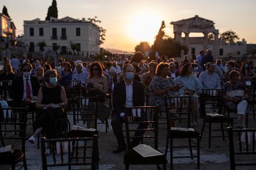 雅典|希腊雅典古罗马市集遗址前响起音乐声……