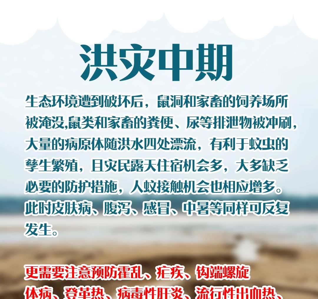 洪灾|提醒 | 洪灾卫生小贴士,一图看懂!