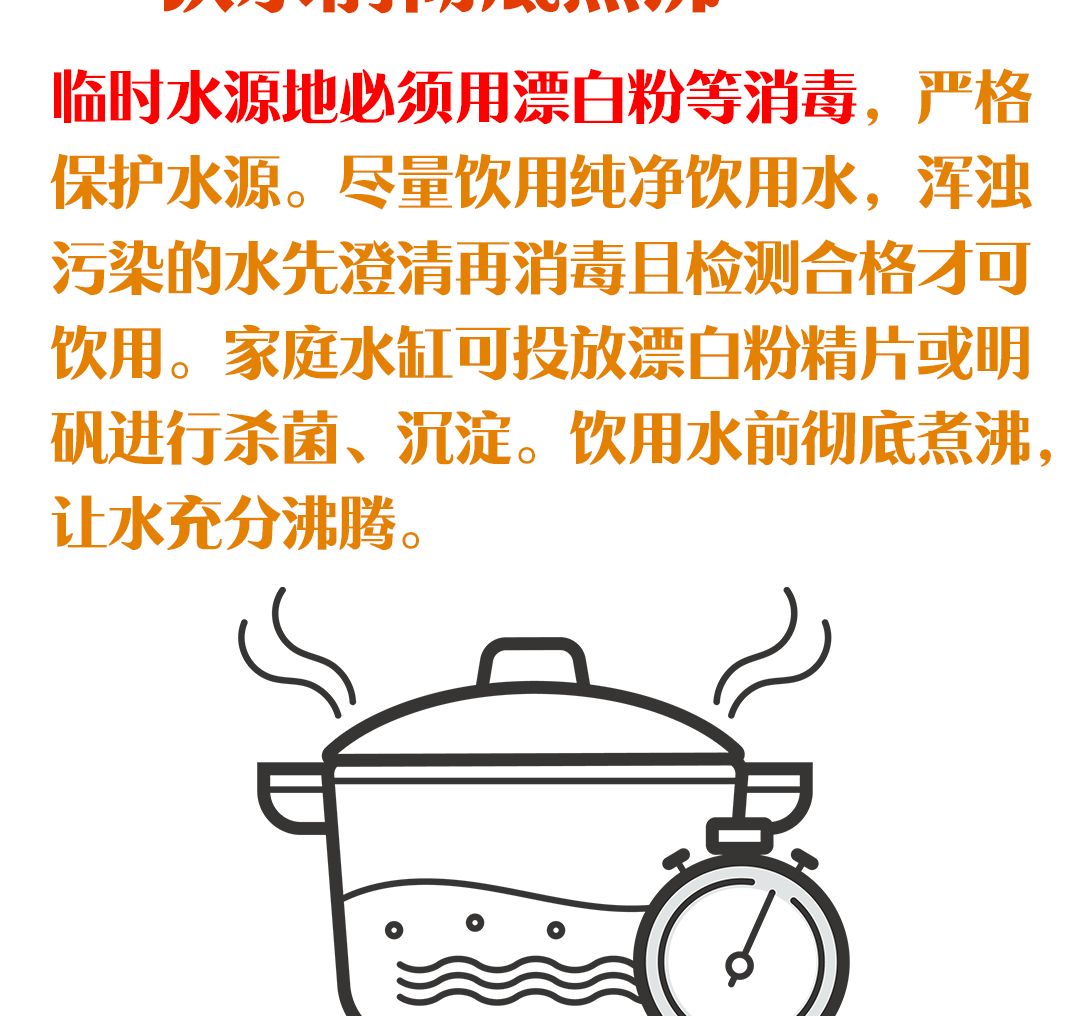 洪灾|提醒 | 洪灾卫生小贴士,一图看懂!