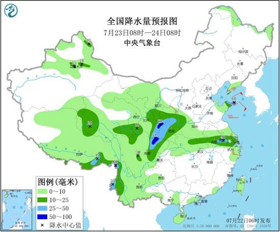 天气|淮河流域强降雨不停歇 南方将现大范围高温天气