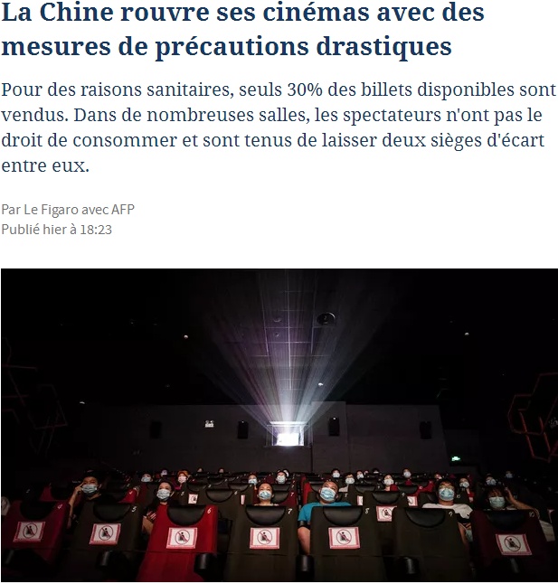 中央广电总台国际在线|外媒：中国电影院重开缘何令外媒集体关注？