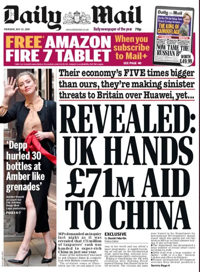 环球网|英国网民愤怒，中国网民惊讶：英国政府对中国卖国了？