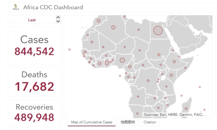 |非洲地区新冠肺炎确诊病例累计超84.4万例