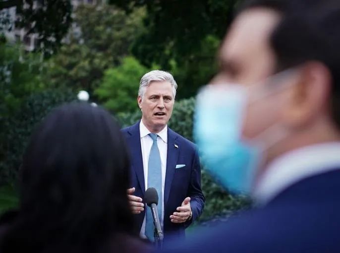 |白宫国家安全顾问奥布赖恩，新冠病毒检测结果呈阳性