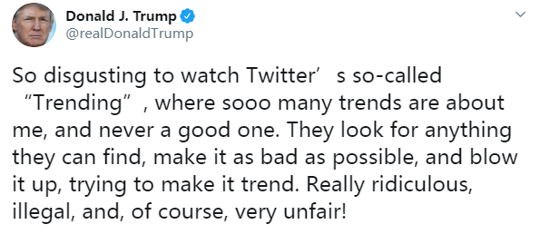 特朗普|特朗普：关于我的热搜太多，但没一个好事......