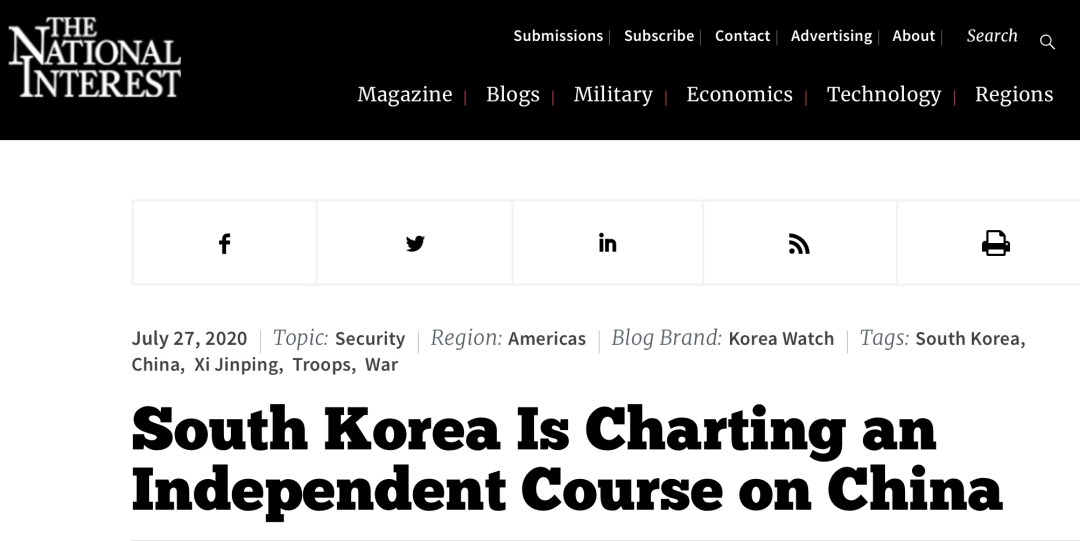 环球网|美国号召“讨伐中国”，韩国不跟。