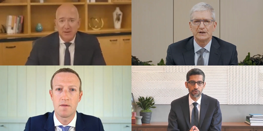 工人日报|罕见！美四大科技巨头集体遭“炮轰”，两党议员5小时质询各有盘算；又发推了！特朗普建议推迟2020年大选……