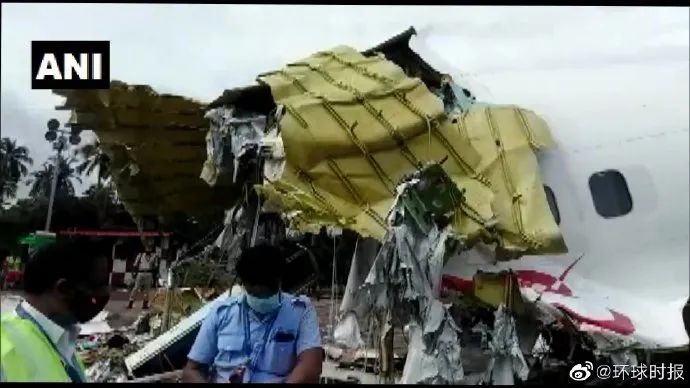 客机|白天照片来了:印度客机坠毁现场