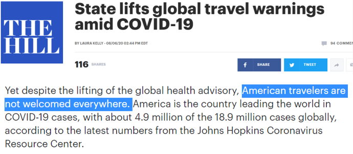 共青团中央|奇观！美国发布的旅行警告，中国大陆被列为“最高风险”？