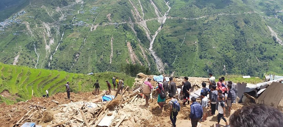 国际社会|尼泊尔山体滑坡造成5人死亡 30余人失踪