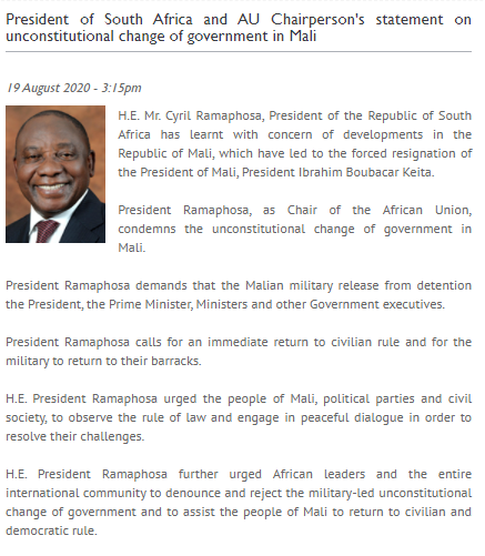 每日经济新闻|哗变军人宣布成立权力过渡机构，非盟要求马里立即恢复文职统治，军队返回兵营