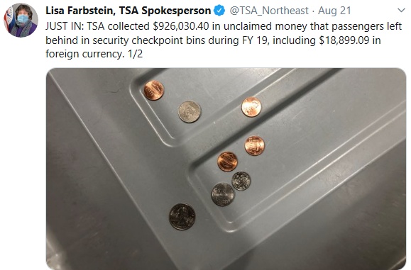 国际|美国机场每年近百万现金被遗忘无人认领 这些钱被存入一个账户