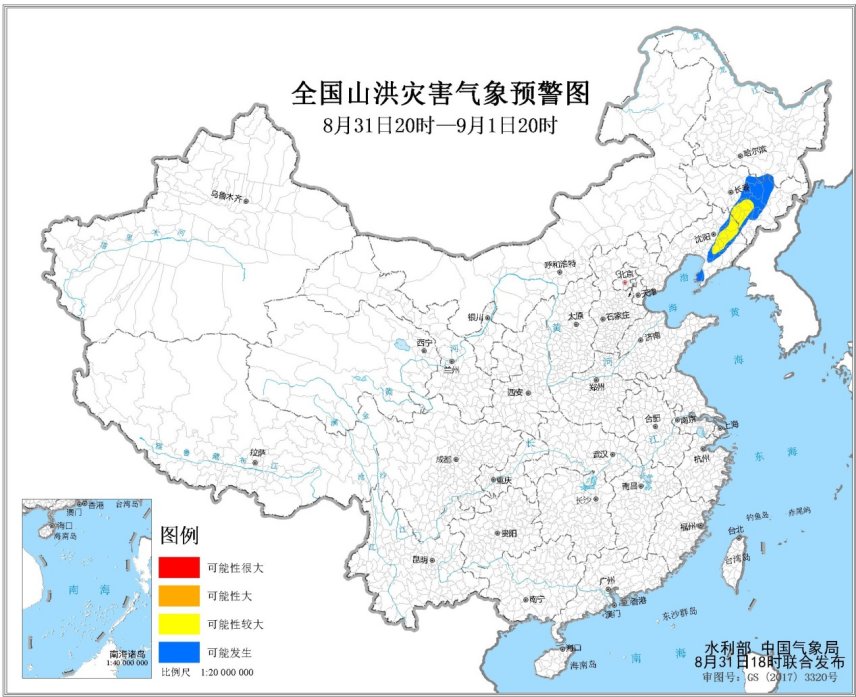 中国气象局|黄色山洪灾害气象预警