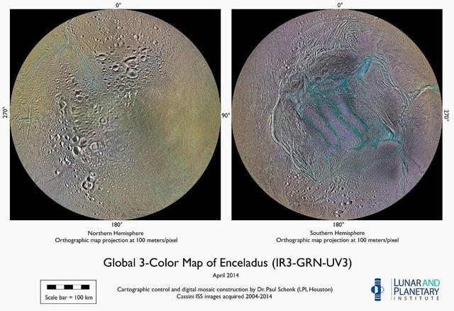 科学|科学家揭开了土卫二身上的条纹的奇妙故事