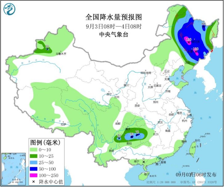 中国气象局|“美莎克”影响东北地区 今日为最强风雨时段