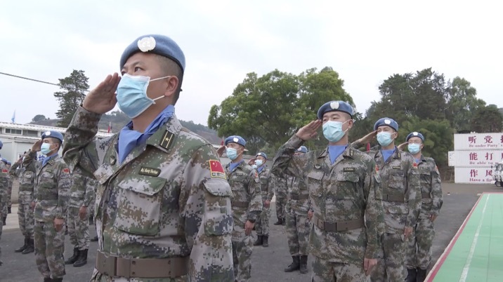 军事|中国赴刚果(金)第23批维和部队第一梯队启程回国