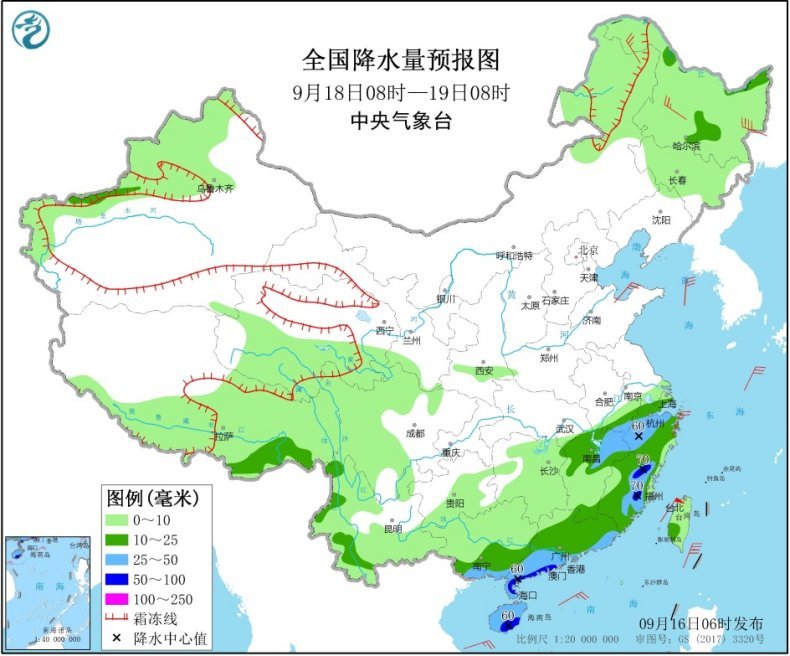 天气|南方强降雨今日达到鼎盛 长江中下游湿凉华南维持闷热