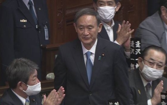 菅义伟|日本众参两院召开会议 指名菅义伟为第99代首相