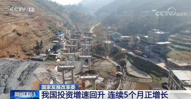 投资|我国投资增速逐月回升 已连续5个月保持正增长