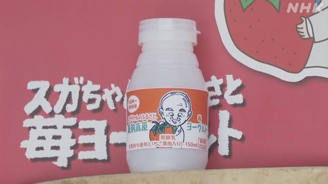 草莓|菅义伟当选日本首相 老家火速推出“菅酱”酸奶（图）