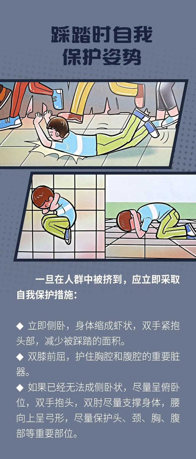全国妇联|保护儿童安全 | 图说科普:踩踏事故的逃生技能