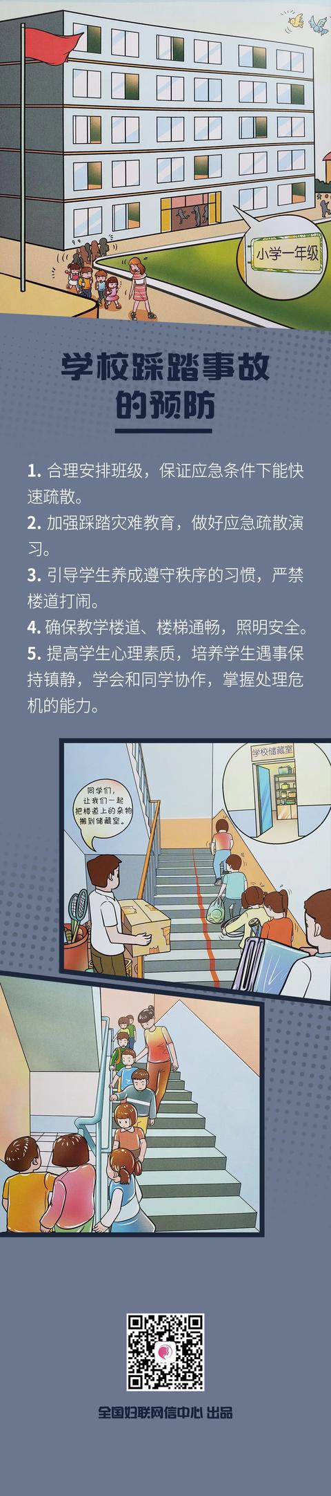 全国妇联|保护儿童安全 | 图说科普:踩踏事故的逃生技能