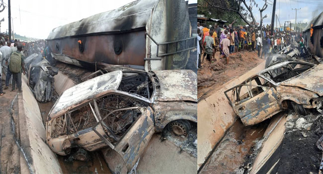 国际|尼日利亚油罐车刹车失灵与5辆车相撞,至少23人死亡