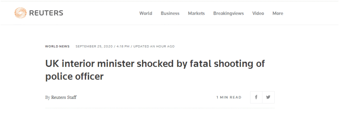 英国警察|伦敦发生震惊英国枪杀警察案！