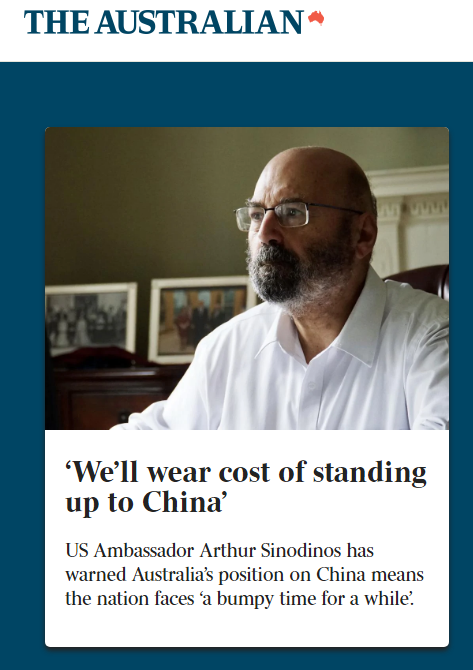 国际|锐参考 | “澳大利亚做好为‘抵抗中国’付出代价的准备”?问题来了……