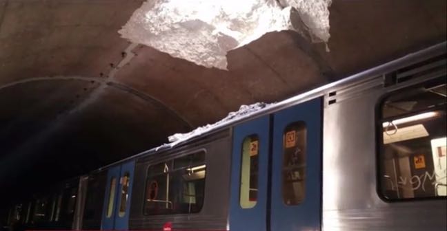 央视新闻|葡萄牙首都里斯本地铁塌方致4人受伤