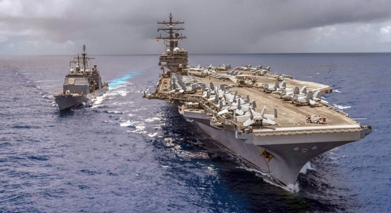 美军|美军“安提塔姆”号巡洋舰发生火灾 造成13名水兵受伤