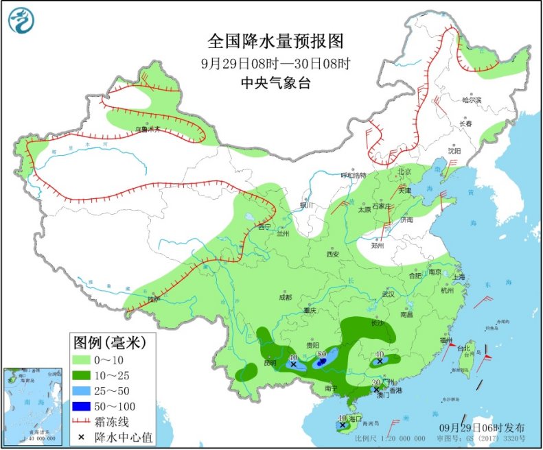 中国东部|中东部地区将有较大范围降水东北地区华北黄淮等地有大风降温