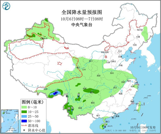 冷空气|冷空气影响我国中东部大部地区 华西及南方大部持续阴雨