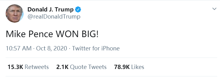 彭斯|彭斯VS哈里斯，特朗普场外实时弹幕！