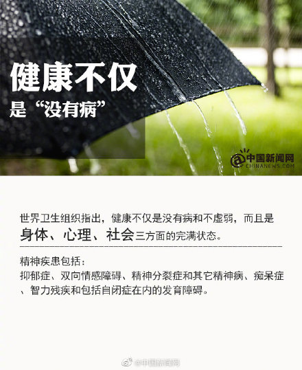 肺炎|世卫组织总干事:近10亿人患有精神障碍,每40秒就有1人死于自杀