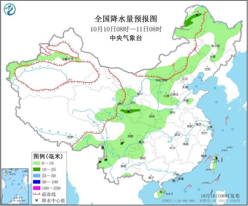 中国气象局|未来三天冷空气将影响北方地区 华西持续阴雨