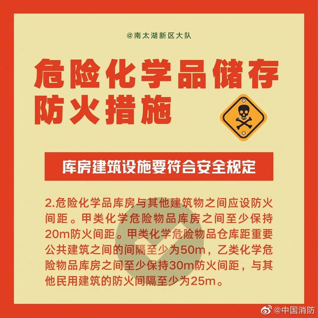 科普中国|应急科普丨危险化学品储存防火措施