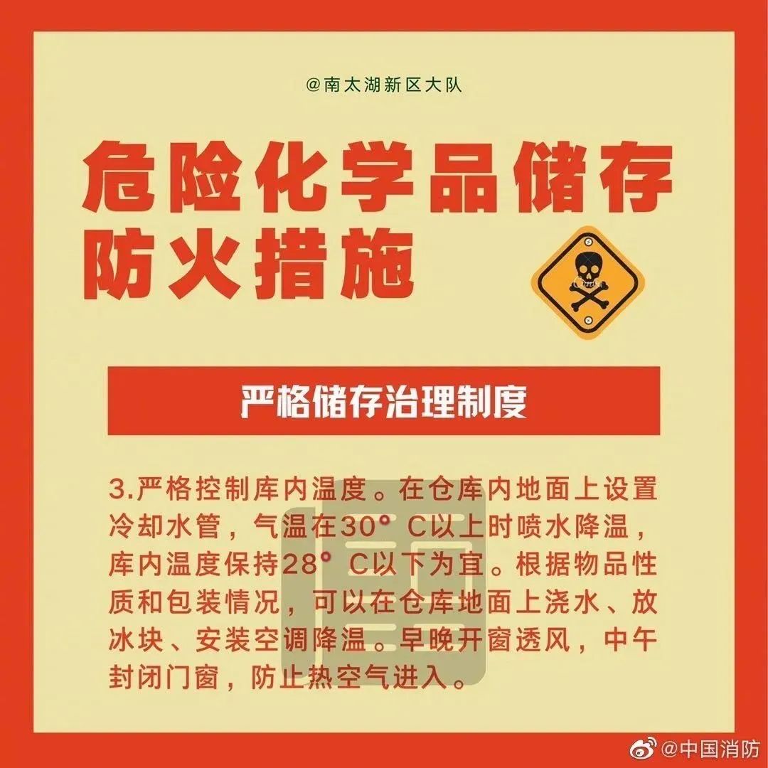 科普中国|应急科普丨危险化学品储存防火措施
