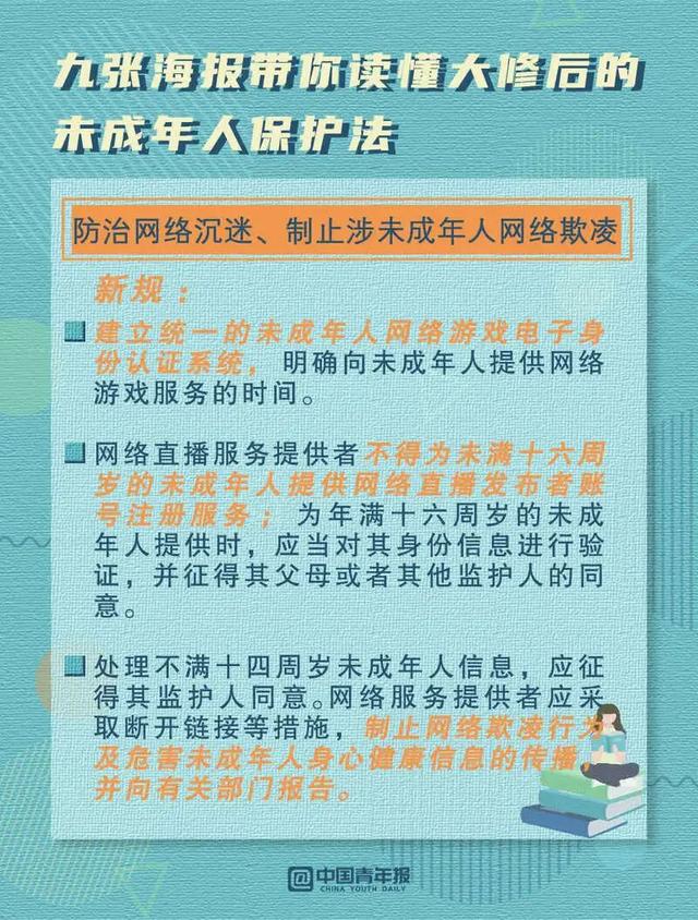 未成年人保护法|九张海报带你读懂大修后的未成年人保护法
